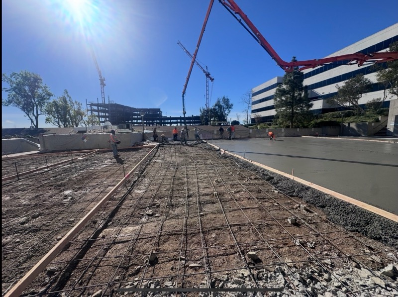 SOLID asphalt and concrete work